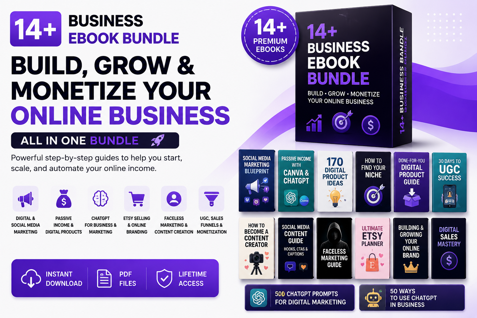 14+ Business eBook Bundle – Build, Grow & Monetize Your Online Business